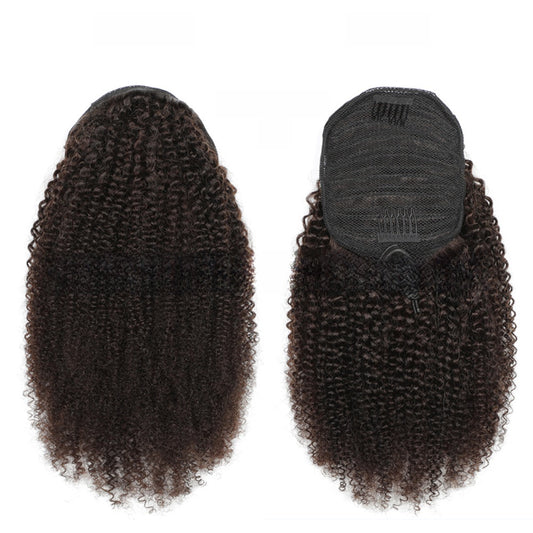 100% Human Hair Afro Curly Drawstring Ponytail | 9 Lengths & 5 Colours