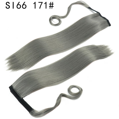 Velcro Ponytail Extension | 56cm Long Straight Synthetic Hair | 40+ Colours
