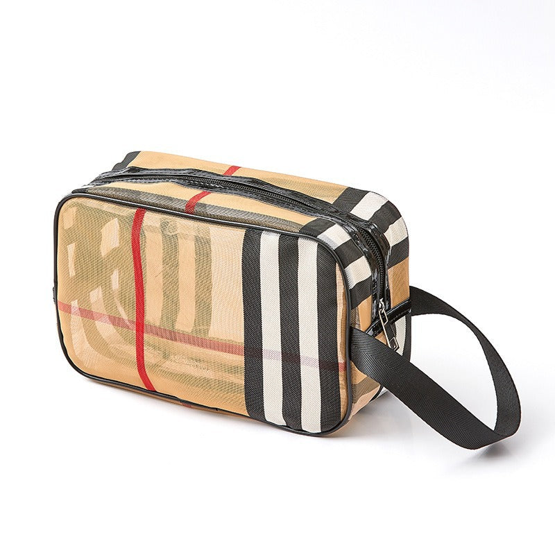 Portable Makeup Bag & Cosmetic Organizer | Water-Repellent PVC Travel Bag