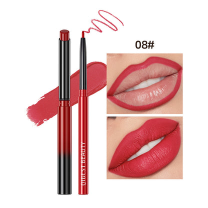 Nude Matte Lip Liner & Lipstick Set | Waterproof Long-Lasting Velvet Finish