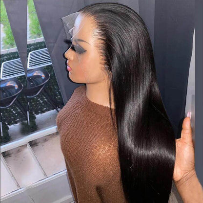 Glueless 13x4 Lace Front Wig | 100% Human Hair Long Straight with Bangs