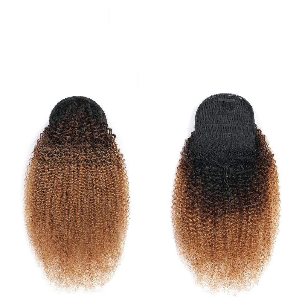 100% Human Hair Afro Curly Drawstring Ponytail | 9 Lengths & 5 Colours