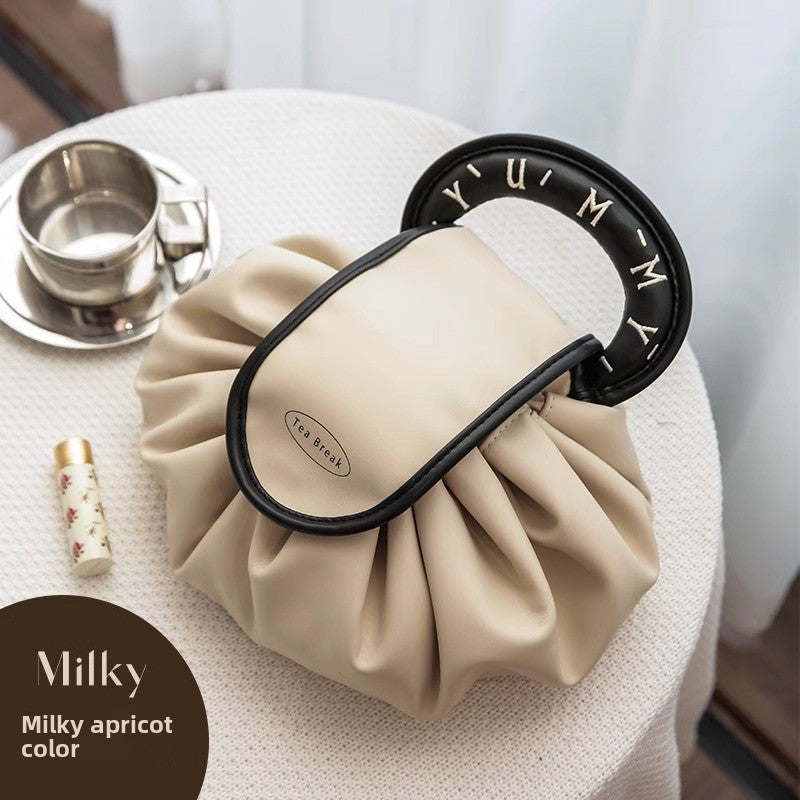 Portable Makeup Bag & Cosmetic Organizer | Water-Repellent PVC Travel Bag