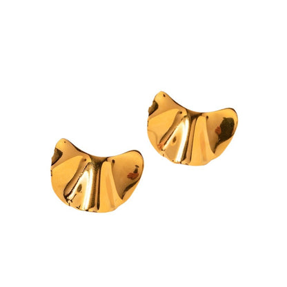 18K Gold Plated Geometric Earrings | Asymmetrical Statement Earrings