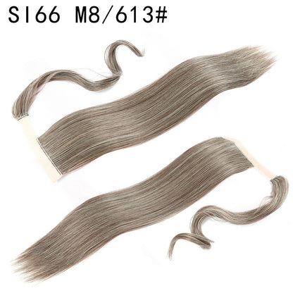 Velcro Ponytail Extension | 56cm Long Straight Synthetic Hair | 40+ Colours