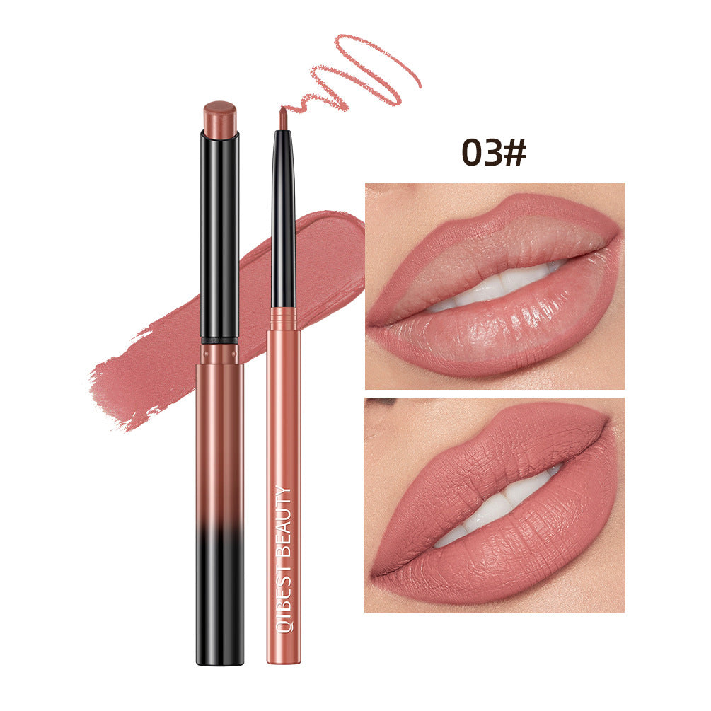 Nude Matte Lip Liner & Lipstick Set | Waterproof Long-Lasting Velvet Finish