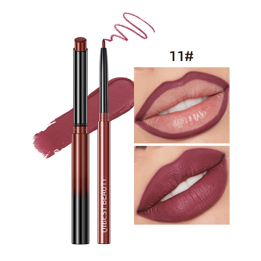 Nude Matte Lip Liner & Lipstick Set | Waterproof Long-Lasting Velvet Finish