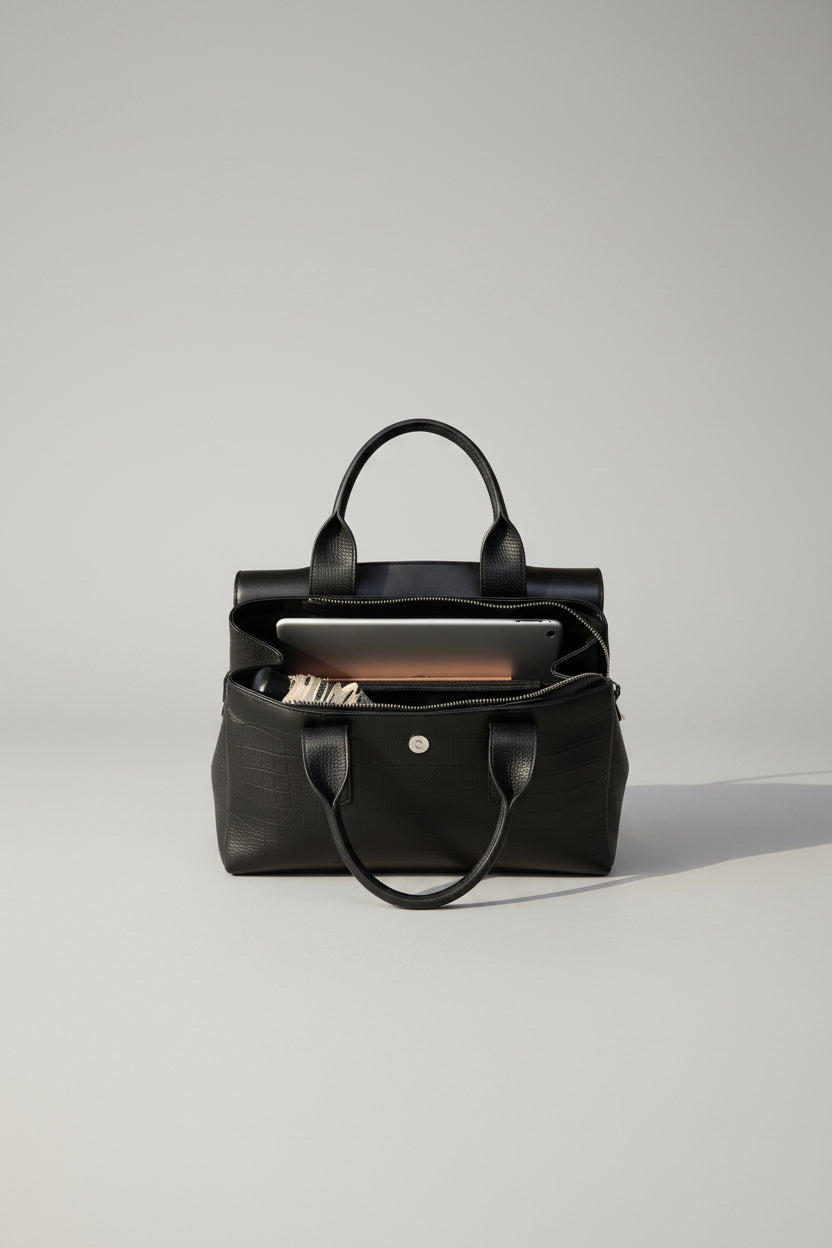 Genuine Leather Handbag | 3-in-1 Crossbody, Shoulder & Tote Bag