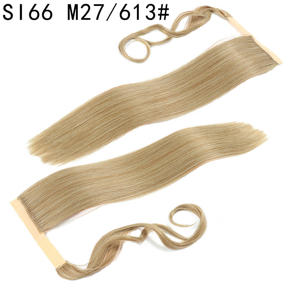 Velcro Ponytail Extension | 56cm Long Straight Synthetic Hair | 40+ Colours