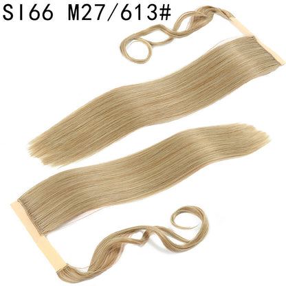 Velcro Ponytail Extension | 56cm Long Straight Synthetic Hair | 40+ Colours