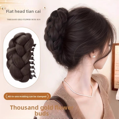 Clip-On Hair Bun Extension | Textured Volume Updo in 4 Natural Shades