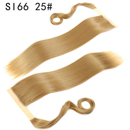 Velcro Ponytail Extension | 56cm Long Straight Synthetic Hair | 40+ Colours