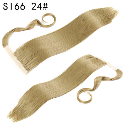 Velcro Ponytail Extension | 56cm Long Straight Synthetic Hair | 40+ Colours