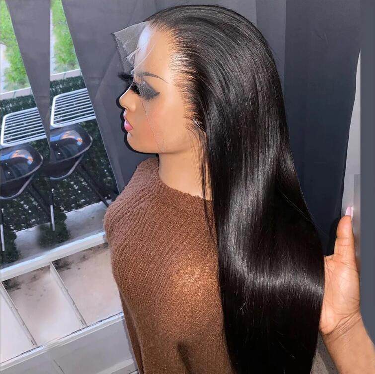 Glueless 13x4 Lace Front Wig | 100% Human Hair Long Straight with Bangs