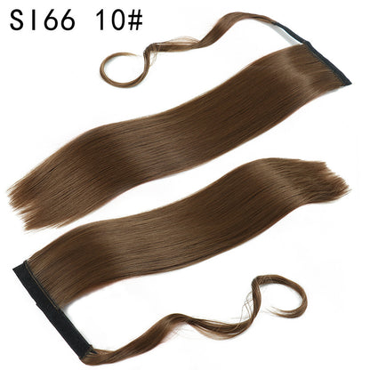 Velcro Ponytail Extension | 56cm Long Straight Synthetic Hair | 40+ Colours
