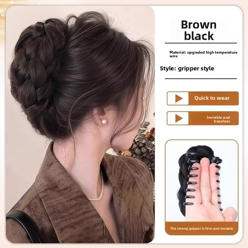 Clip-On Hair Bun Extension | Textured Volume Updo in 4 Natural Shades