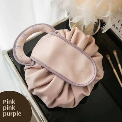 Portable Makeup Bag & Cosmetic Organizer | Water-Repellent PVC Travel Bag