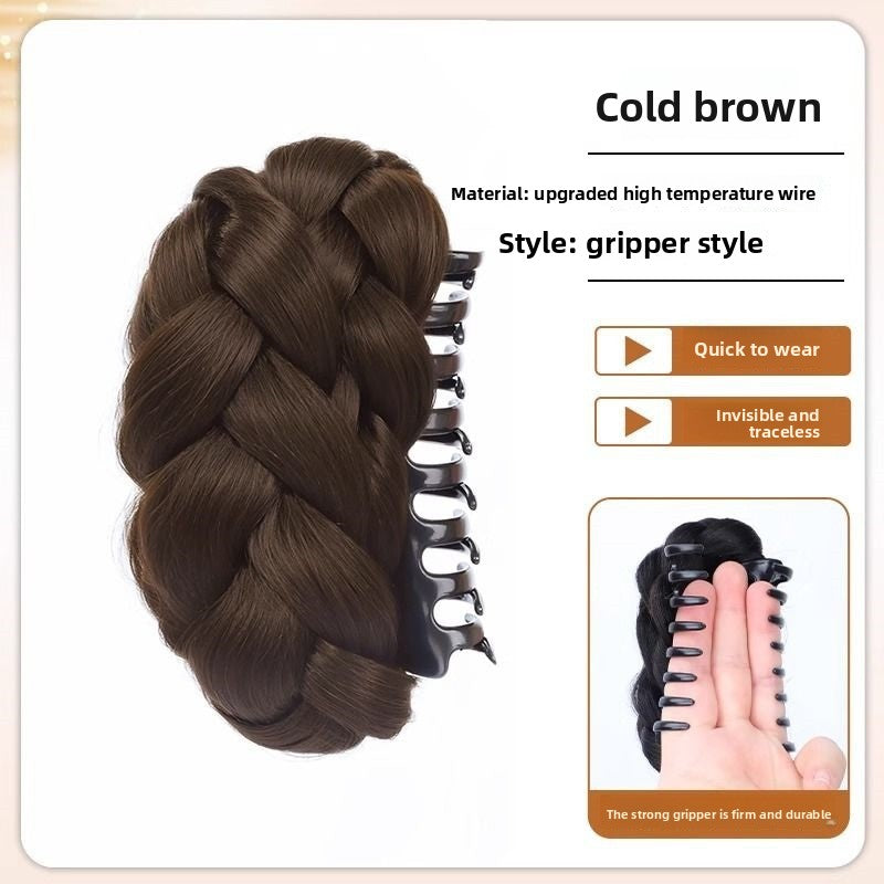 Clip-On Hair Bun Extension | Textured Volume Updo in 4 Natural Shades