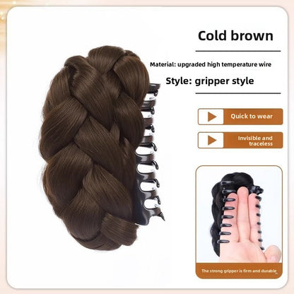 Clip-On Hair Bun Extension | Textured Volume Updo in 4 Natural Shades