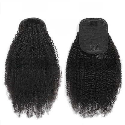 100% Human Hair Afro Curly Drawstring Ponytail | 9 Lengths & 5 Colours