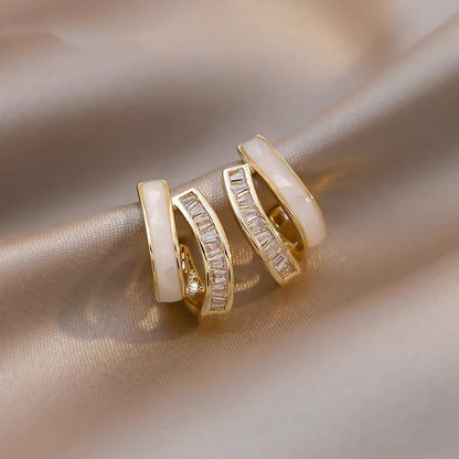 Gold Plated Floral Pearl Earrings | Hypoallergenic Stainless Steel Posts