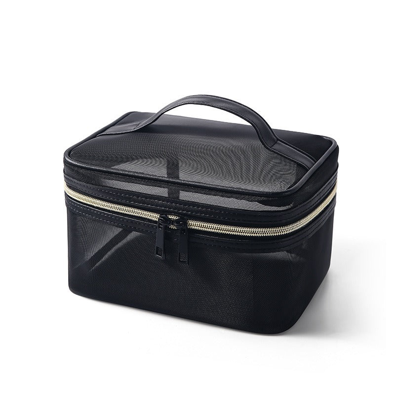 Portable Makeup Bag & Cosmetic Organizer | Water-Repellent PVC Travel Bag
