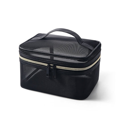 Portable Makeup Bag & Cosmetic Organizer | Water-Repellent PVC Travel Bag