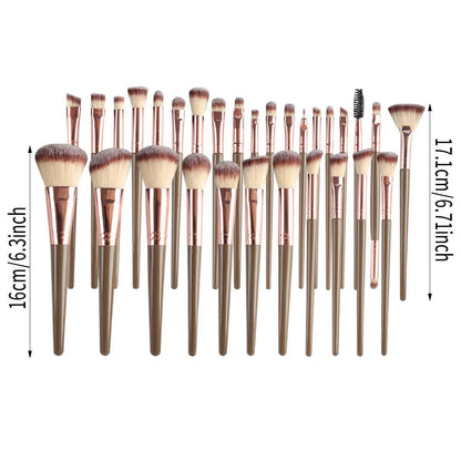 67-Piece Makeup Brush Set with Powder Puffs & Cosmetic Bag | Complete Kit