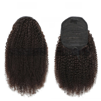 100% Human Hair Afro Curly Drawstring Ponytail | 9 Lengths & 5 Colours