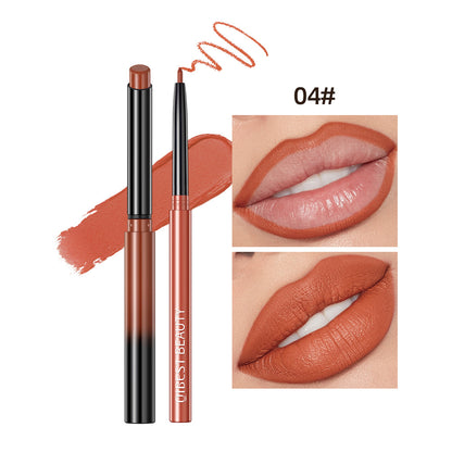 Nude Matte Lip Liner & Lipstick Set | Waterproof Long-Lasting Velvet Finish