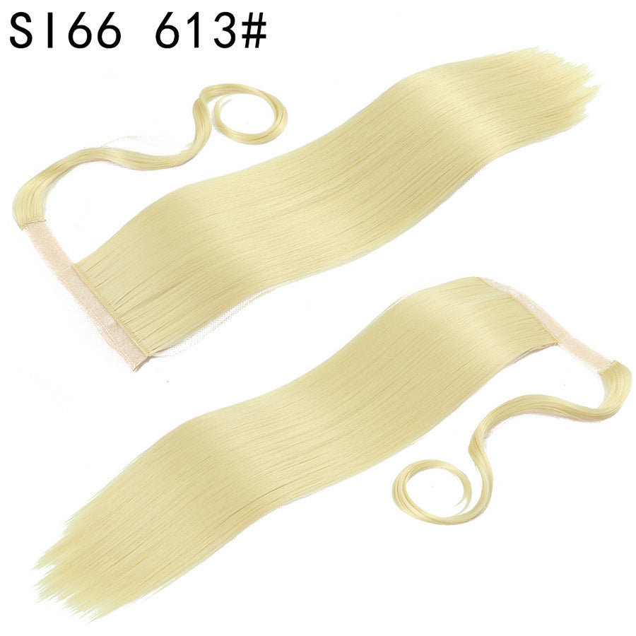 Velcro Ponytail Extension | 56cm Long Straight Synthetic Hair | 40+ Colours