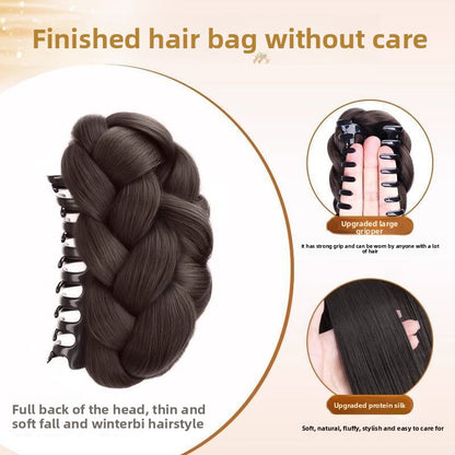 Clip-On Hair Bun Extension | Textured Volume Updo in 4 Natural Shades