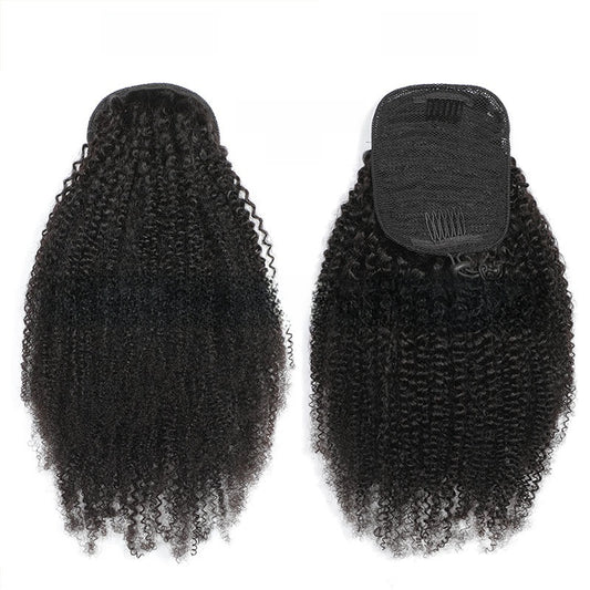 100% Human Hair Afro Curly Drawstring Ponytail | 9 Lengths & 5 Colours